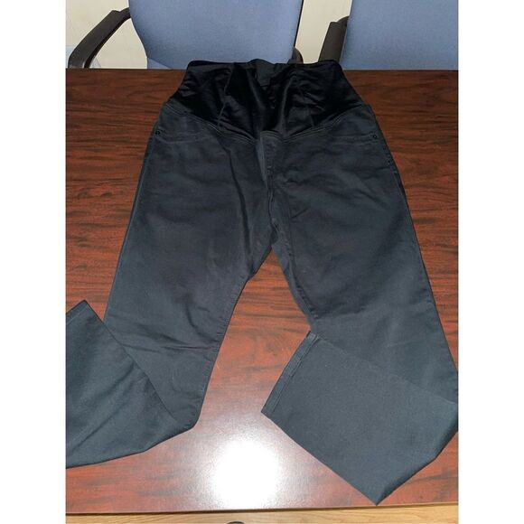 Isabel Maternity by Ingrid & Isabel Skinny Entubado Black Jeans Size 14 - Picture 1 of 7